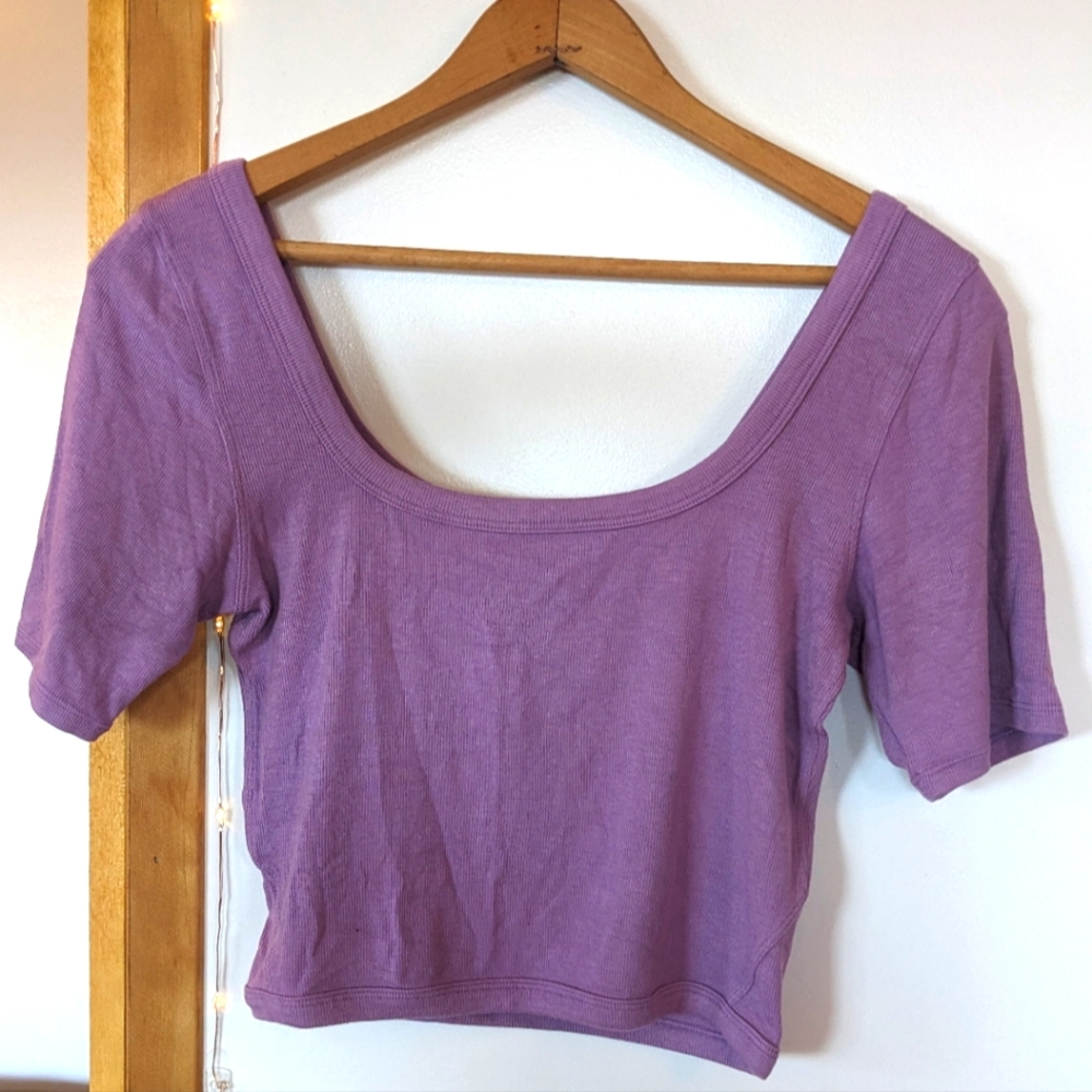 lululemon Ribbed Held Tight SS Shirt - Wisteria Purple, SZ 6